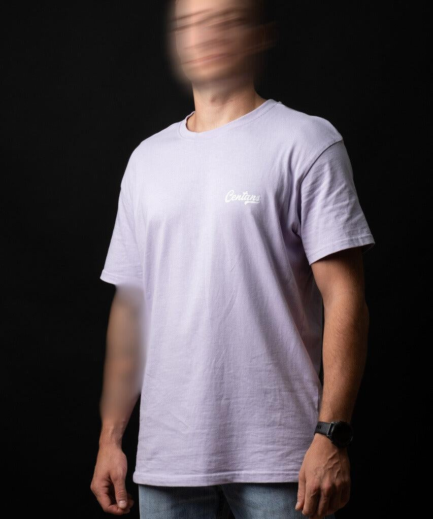T-Shirt Oversize - Flower Blason Lilas Centans