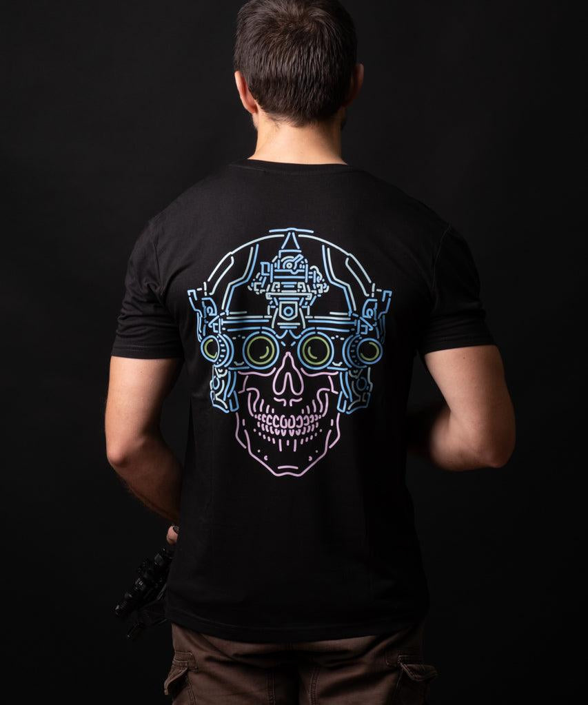 T-Shirt Opérateur - Neon Skull Centans