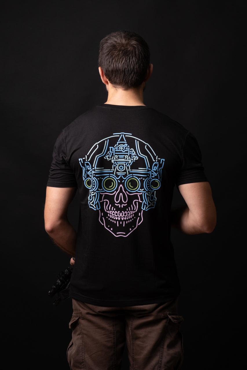 T-Shirt Opérateur - Neon Skull Centans