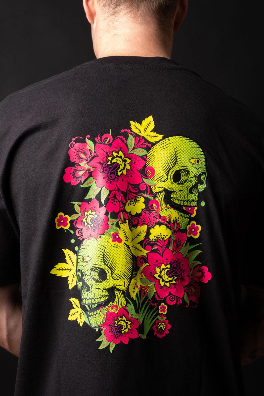 T-Shirt Oversize - FlowerSkull Centans