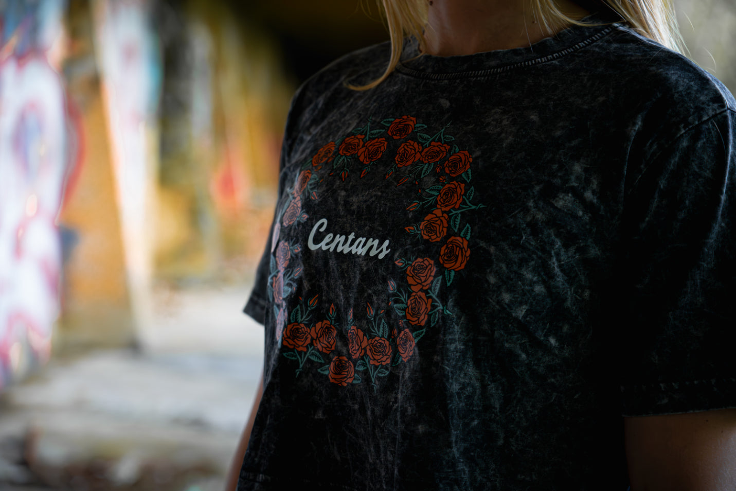 Crop Top - Cercle de roses Centans