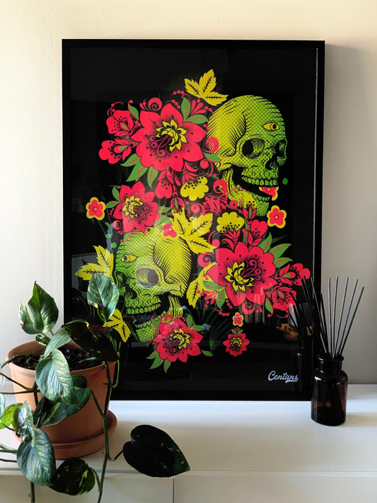 Poster - Flower Skull