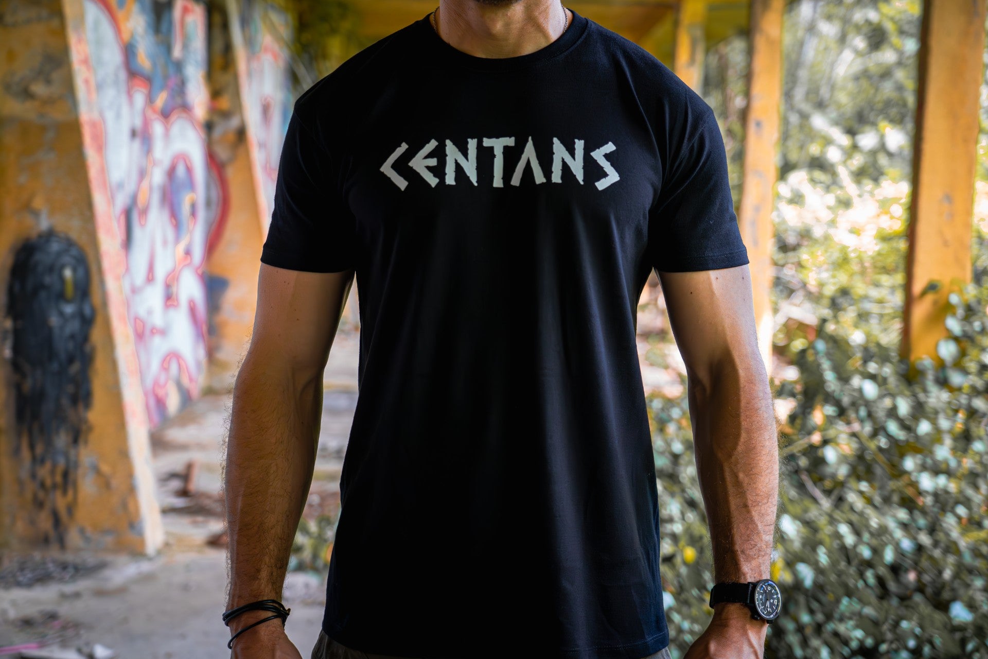T-Shirt Essentiel - Centans Greek Noir Centans