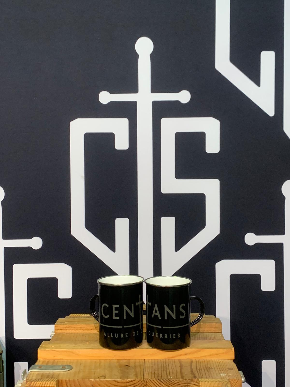 Mug métal vintage Centans