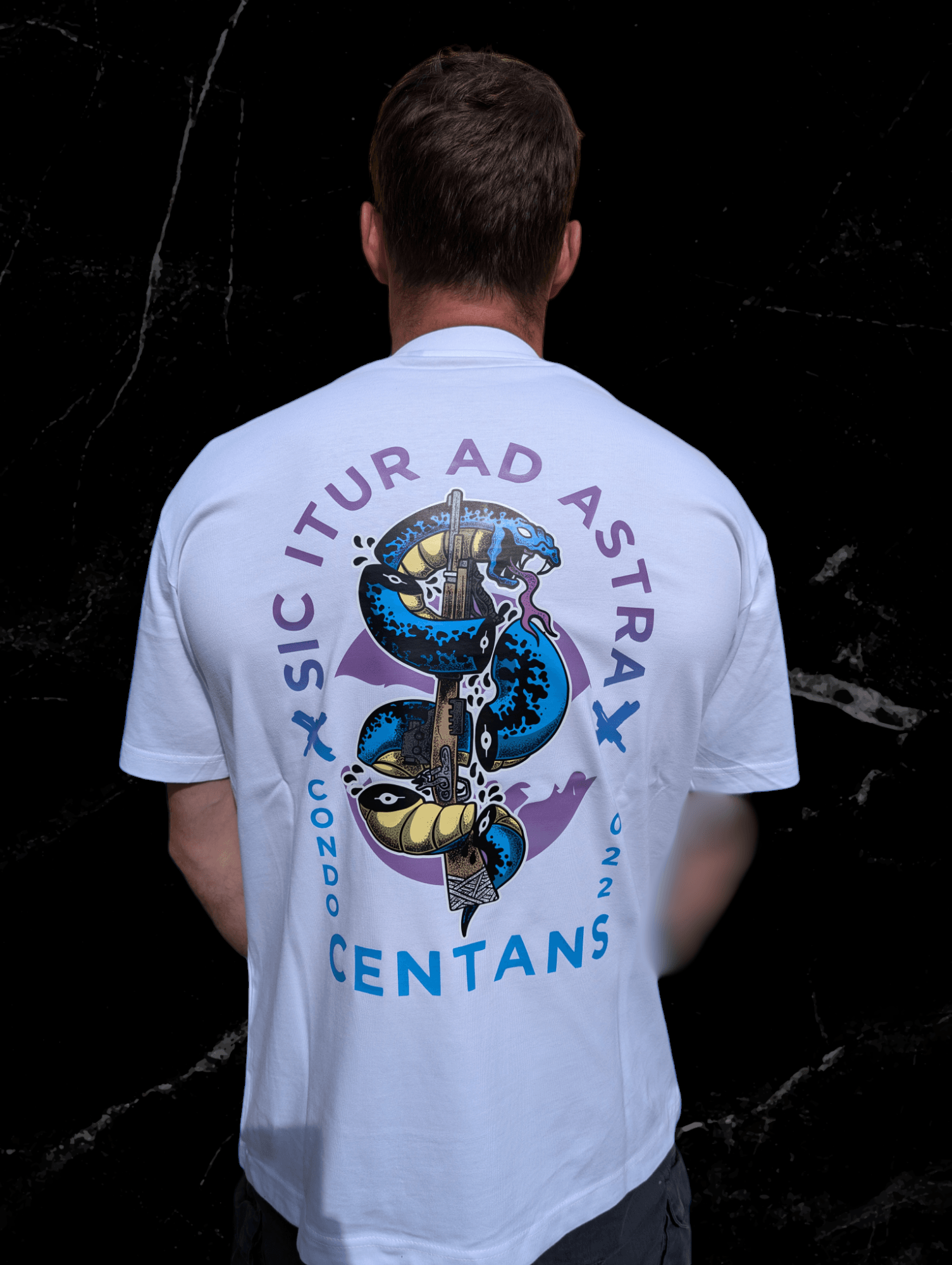 T-Shirt Oversize - Sic Itur Ad Astra Centans
